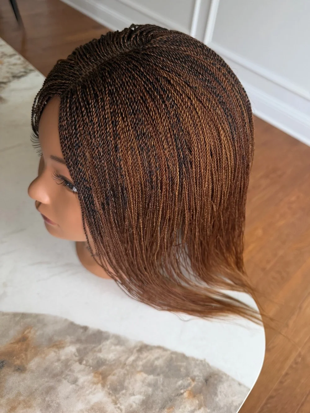 Braided Twist Wig - Brown Ombre Women Hair